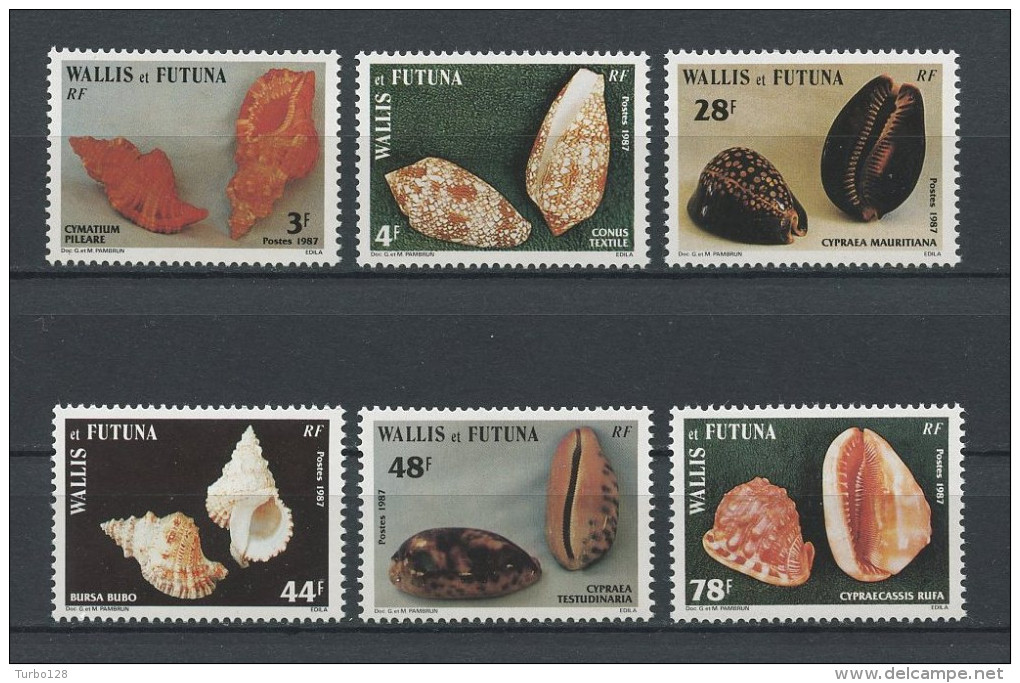 WALLIS FUTUNA N° 360/365 ** Neufs = MNH Superbes Cote 7.75 € Faune Marine Coquillages Shells - Unused Stamps