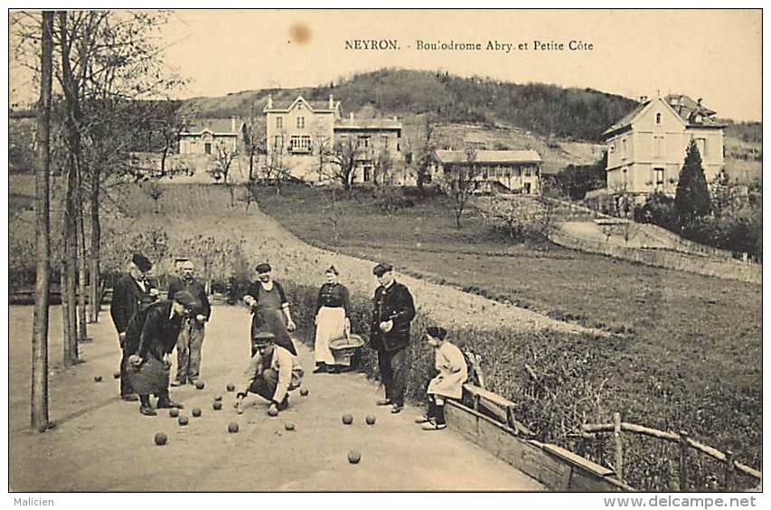 Ref  B1064- Ain - Neyron - Boulodrome Abry Et Petite Cote - Theme Boules -petanque - Jeu De Boules - - Ohne Zuordnung