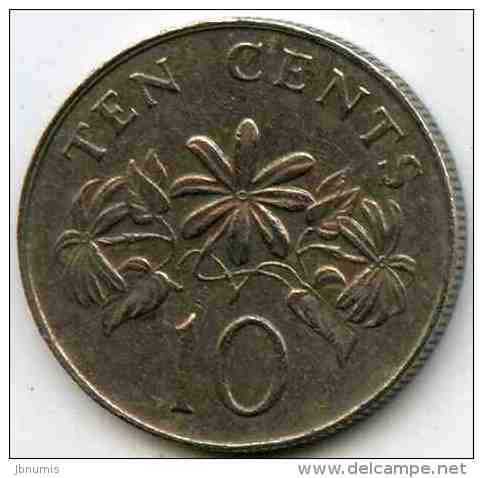 Singapour Singapore 10 Cents 1985 KM 51 - Singapour