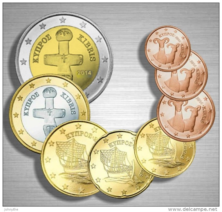 Cyprus 2014 8 Euro Coins UNC - Chypre