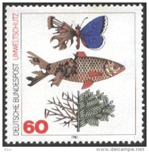 Mint Stamp Ecology Environment Protection 1973 From Germany - Other & Unclassified