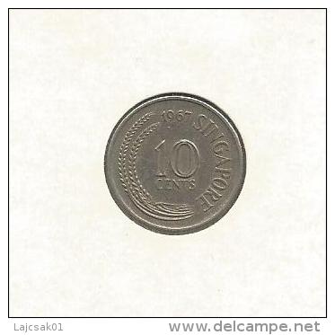 G7 Singapore 10 Cents 1967. - Singapur