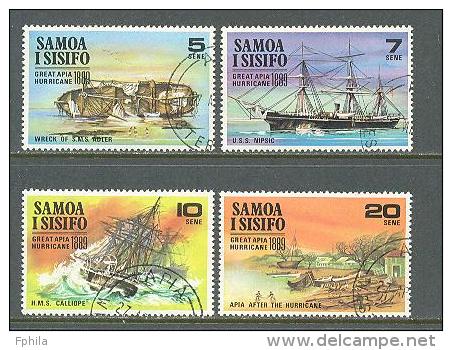 1970 SAMOA APIA HURRICANE MICHEL: 214-217 CTO ** - Samoa