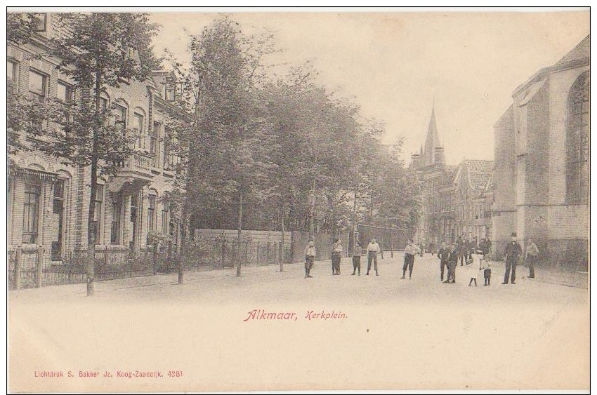 CPA PAYS BAS NEDERLAND ALKMAAR Kerkplein 1904 - Alkmaar