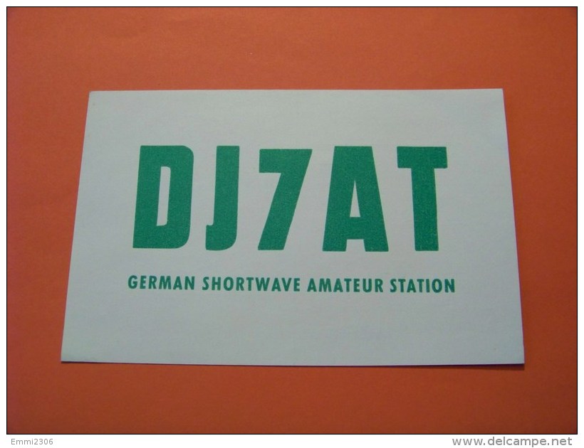 Germany    QSL   Karte    DJ7HE      Radio  8.4.68      ( 14 ) - Radio