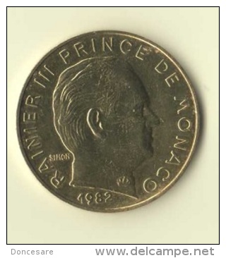 ** 20 CENT MONACO 1982  SUP+ ** - 1960-2001 Nouveaux Francs