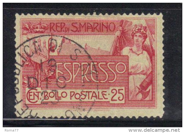 SAN MARINO 1907 , Espressi Il N. 1 Usato - Francobolli Per Espresso