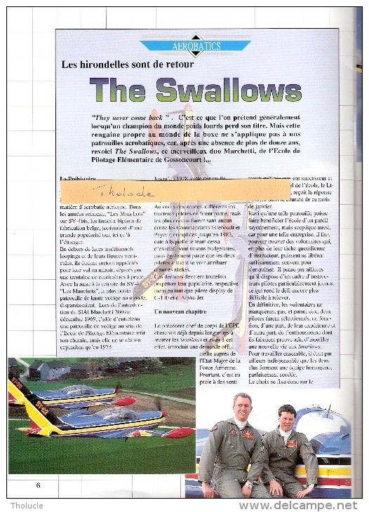 Looping-pour Les Jeunes Passionnés D´aviation-1995-Marchetti-The Swallows-Instructeur Marchetti - Aviation