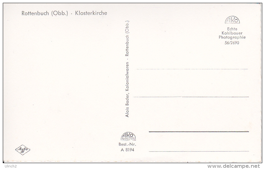 AK Rottenbuch (Obb.) - Klosterkirche (9271) - Weilheim