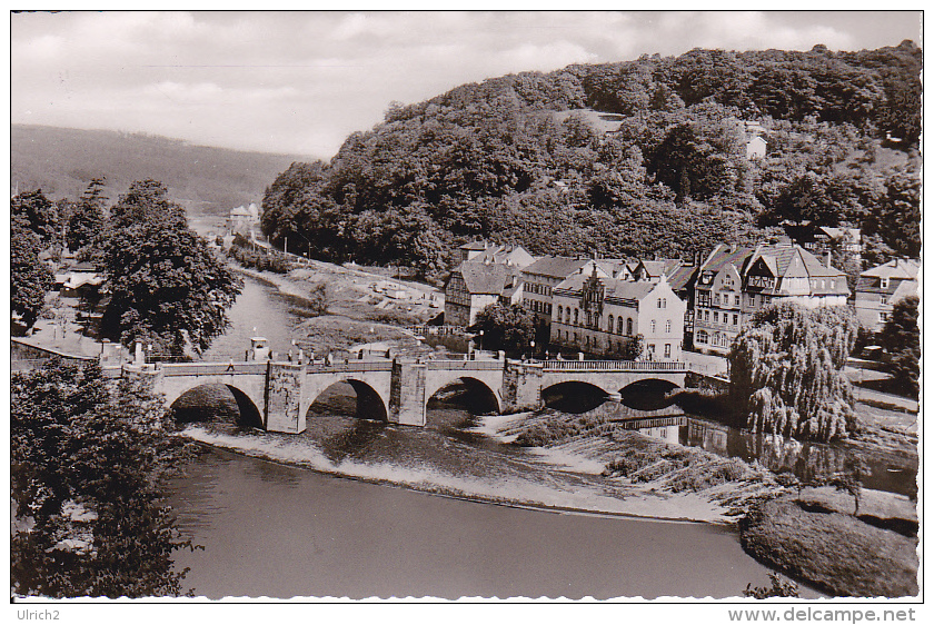 AK Hannoversch Münden - Blick Auf Die Alte Werrabrücke - 1957 (9274) - Hannoversch Muenden