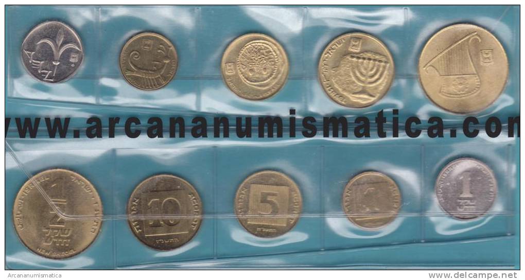 ISRAEL   Tira/Set  5 Monedas    SC/UNC    T-DL-10.021 - Israel