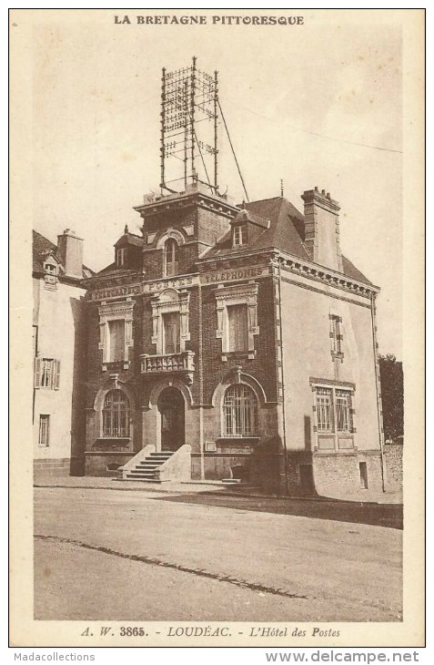 Loudéac  (22)  L´Hôtel Des Postes - Loudéac