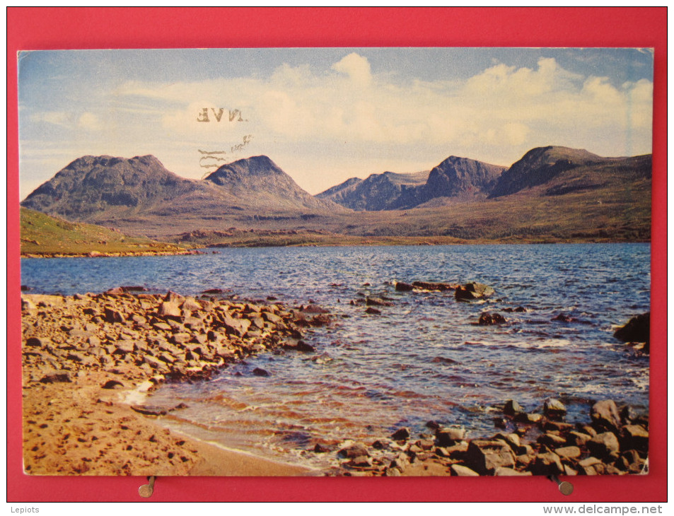 Carte Très Peu Courante - Ecosse - Hills Of Coigach From Loch Baddagyle - Wester Ross - Between Ullapool And Lochinver - Sutherland