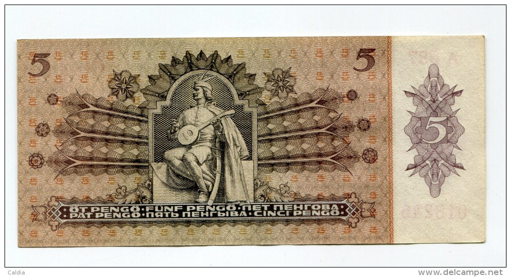 Hongrie Hungary Ungarn 5 Pengo 1939 UNC # 5 - Hungría