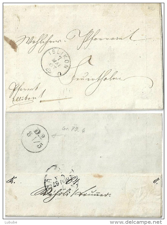 BoM  Pfarramt Ellikon - Islikon - Feuerthalen  (Fingerhutstempel)        1867 - ...-1845 Voorlopers