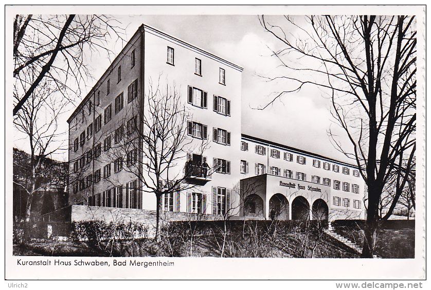 AK Bad Mergentheim - Kuranstalt Haus Schwaben - 1959 (9299) - Bad Mergentheim