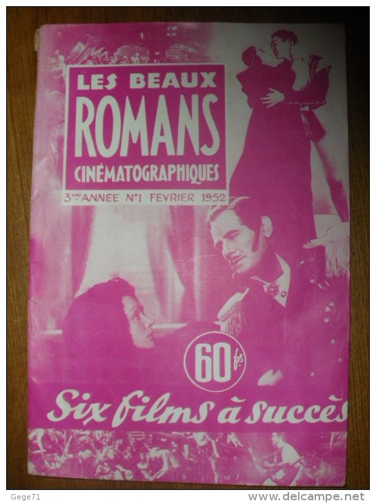 Les Beaux Romans Cinematographiques N°1 De 1952 - Kino/TV