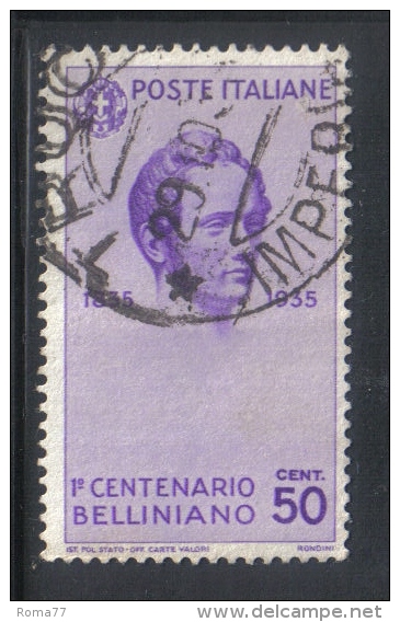 3RG722 - REGNO 1935 , 50 Cent N. 390  . Bellini - Oblitérés