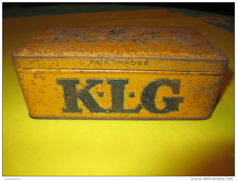 Boite Métallique/KLG/ Bougies De Moteur /LETHIAS-Paris/vers 1930      BFPP3 - Cajas