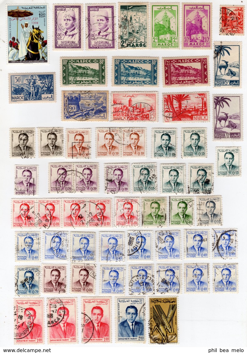 TIMBRES AFRIQUE PAYS DIVERS - LOT + DE 1100 TIMBRES - OBLITERES & NON OBLITERES - VOIR SCANS ET DESCRIPTION