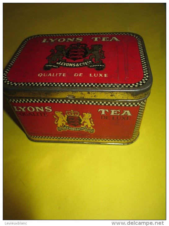 Boite   Métallique/Thé/ LYONS TEA/ Jersey British Isles/ /vers 1950      BFPP31 - Dozen