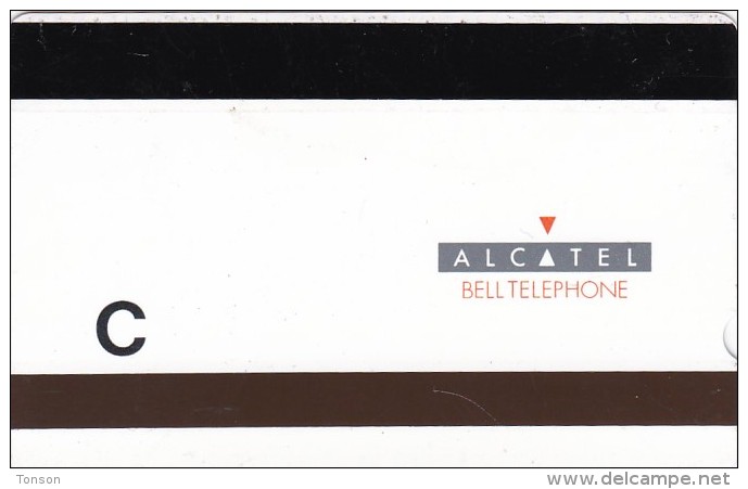 Belgium,  AB22B, Alcatel Bell, Demonstration Cards, C, Globe With Alcatel Flag, Mint Only 6000 Issued, 2 Scans. - Dienst & Test