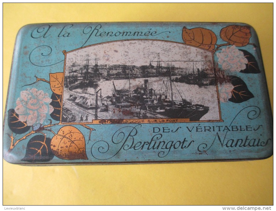 Boite   Métallique/Berlingots Nantais/ à La Renommée/ Bénardin/ Nantes/vers 1935    BFPP19 - Boîtes