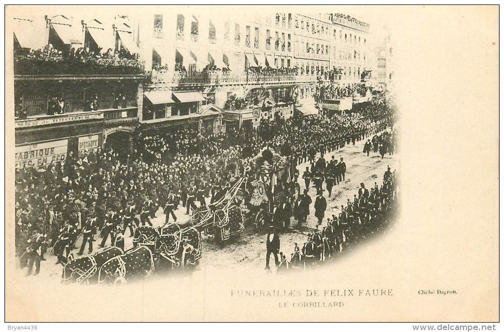 Funérailles De Félix Faure - Président De La République - 16 Février 1899 - ** Le Corbillard ** - Cpa Précurseur TTB - Funeral