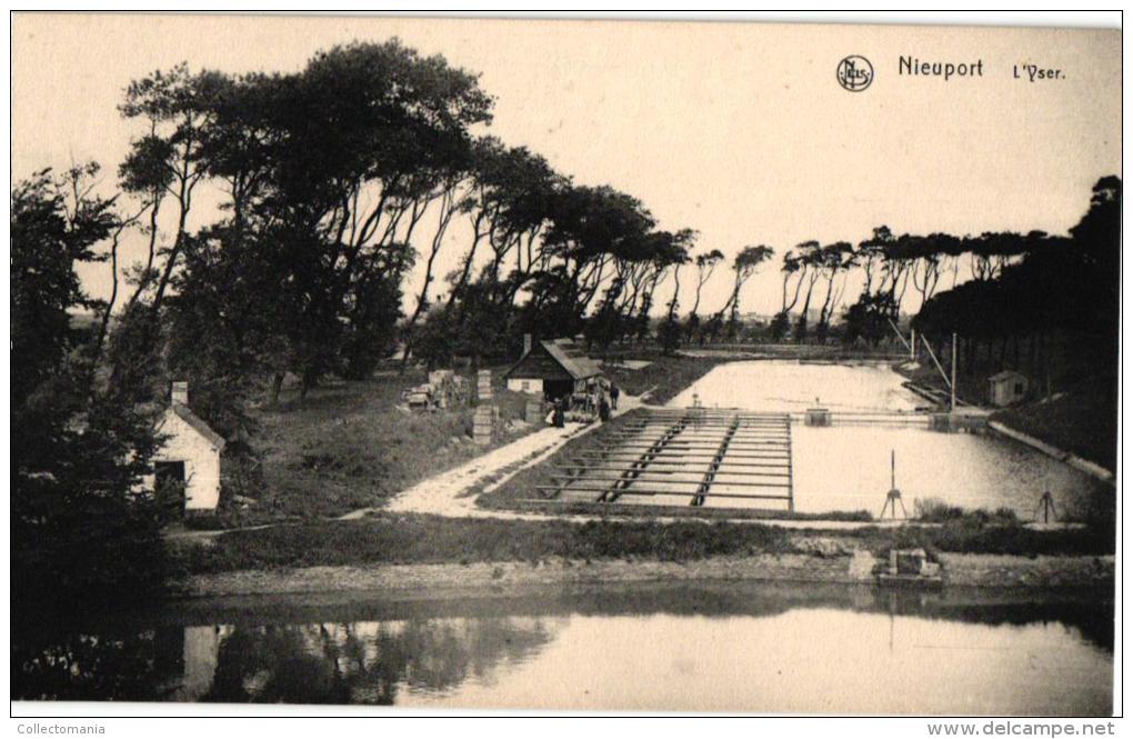 Nieuwpoort  4 CPA Markt 1904  Boekerij Zonnebloem  Ijzer    Arche De Noé - Nieuwpoort