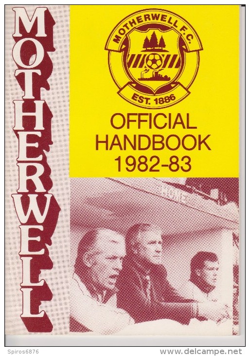 Official Football Team MOTHERWELL Yearbook 1982-83 Scottish League - Apparel, Souvenirs & Other