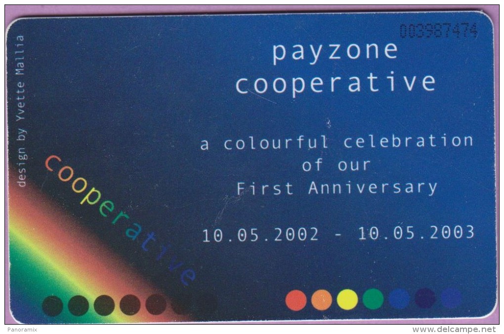 Malte  224  :-.   Payzone  Cooperative  °=°   First  Anniversary - Malte