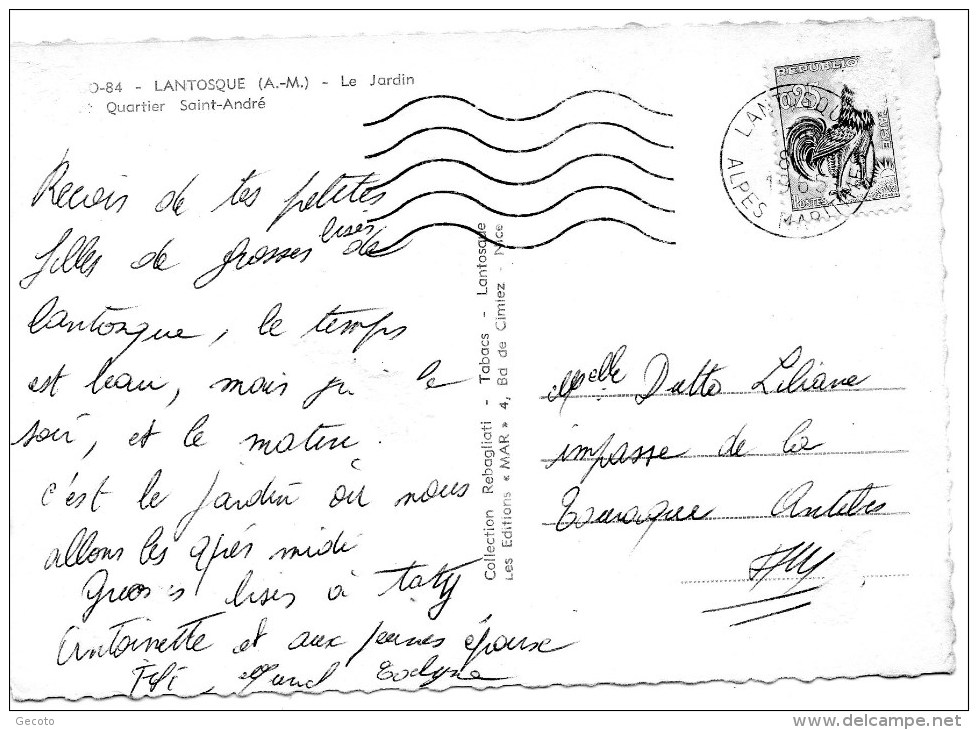 Quartier St André En 1965 - Lantosque