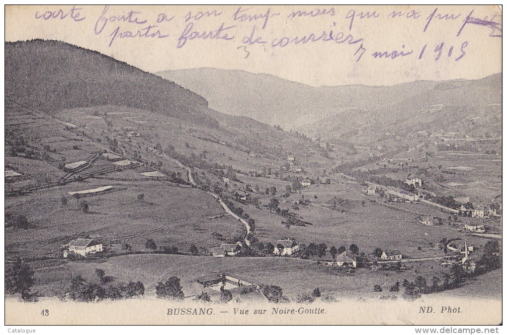 CPA 88 -  BUSSANG  - Vue Sur Noire-Goutte - Bussang