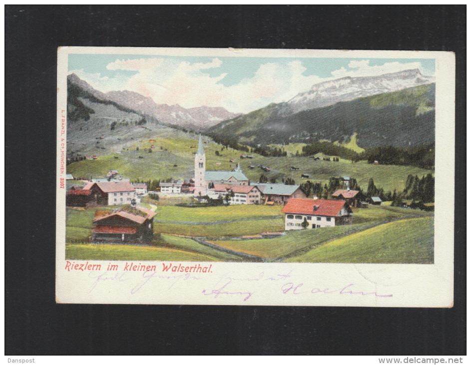 AK Riezlern Im Kleinen Walserthal 1907 - Kleinwalsertal