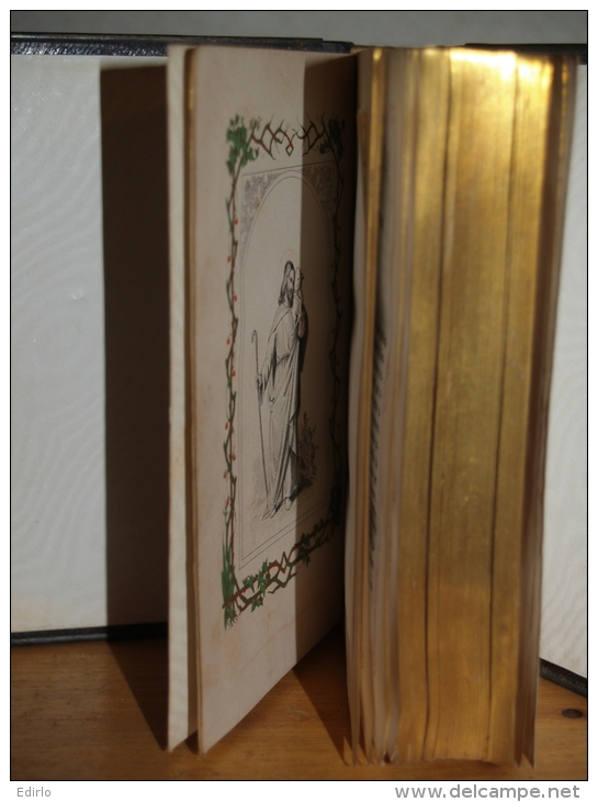 Livre Religieux Italien (éd 1820 Environs) - 444 Pages L'imitazione Di Gesu Cristo Di Tommaso Da Kampis Format14,5X9,5cm - Religion