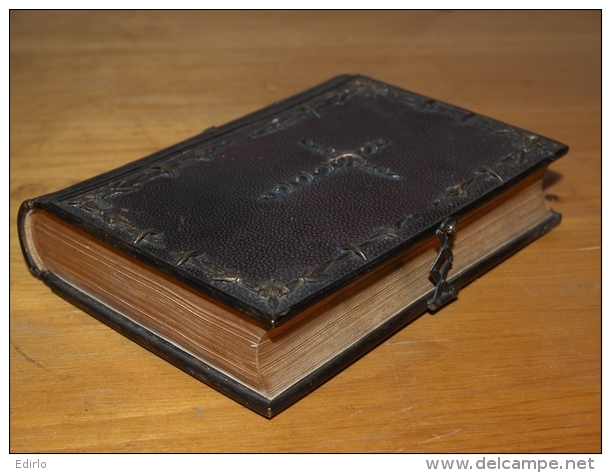 Livre Religieux Italien (éd 1820 Environs) - 444 Pages L'imitazione Di Gesu Cristo Di Tommaso Da Kampis Format14,5X9,5cm - Religión