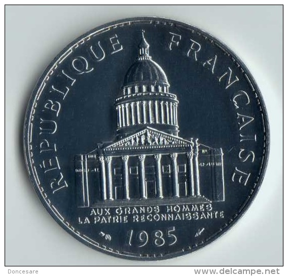 ** 100 FRANCS 1985 PANTHEON ARGENT  FDC ** - 100 Francs