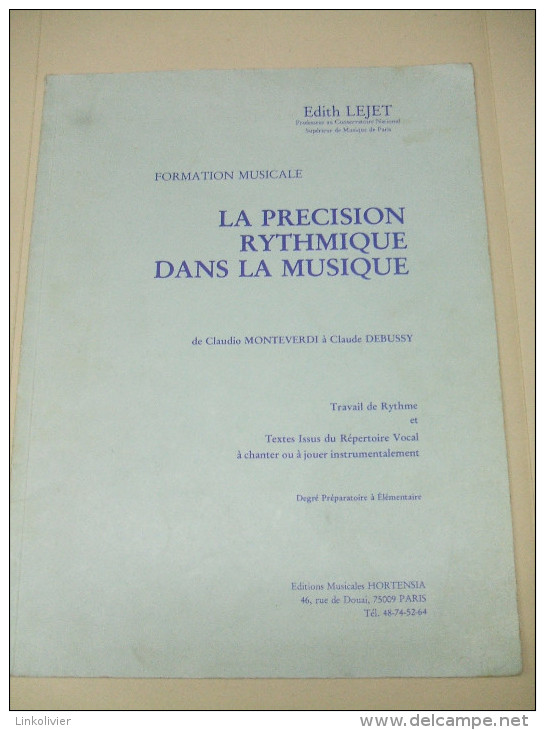 La PRÉCISION RYTHMIQUE Dans La MUSIQUE (formation Musicale) : 20 Partitions - Textbooks