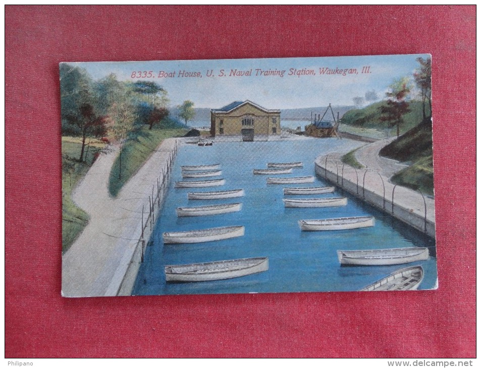 Illinois> Waukegan  Boat House US Naval Training Station   Ref 1534 - Waukegan