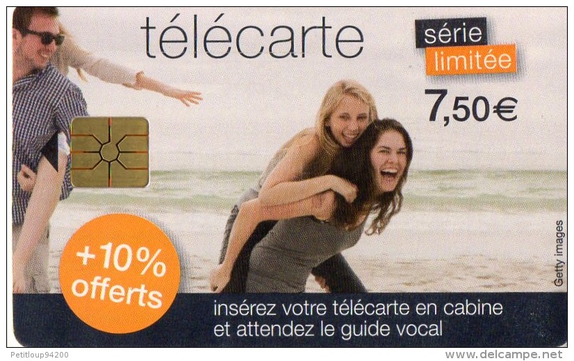 TELECARTE FRANCE TELECOM  7,5e  +10% Offerts  31/08/2013 - 2013