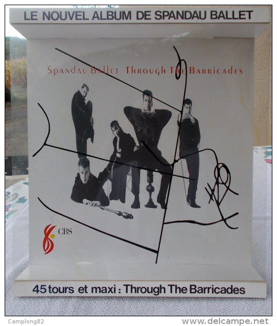 Scan13 : Spandau Ballet - Présentation D´un Nouveau Disque Pour Vitrine De Magasin (voir Description) - Accessoires, Pochettes & Cartons