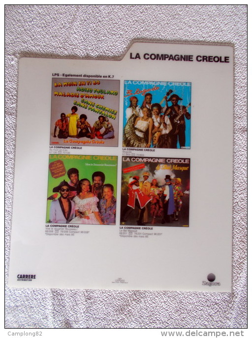 Scan13 : La Compagnie Créole - Intercalaire Disque Pour Bac De Magasin (voir Description) - Accessories & Sleeves