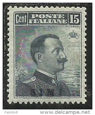 COLONIE ITALIANE EGEO 1912 SIMI SOPRASTAMPATO D´ITALIA ITALY OVERPRINTED CENT. 15 MLH BEN CENTRATO - Ägäis (Simi)