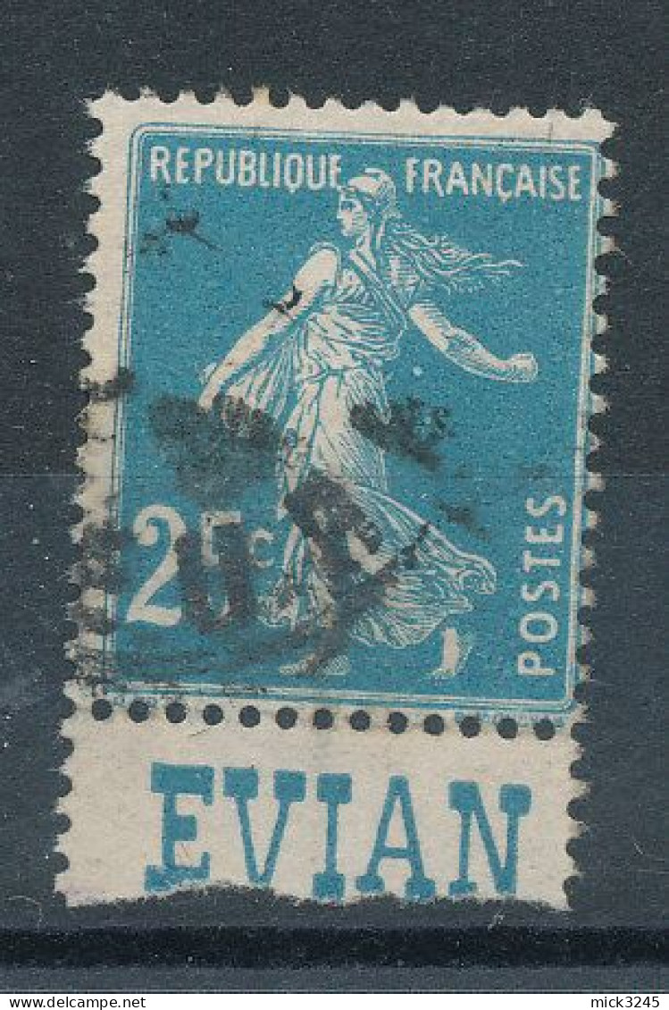 Semeuse 25c Bleu Pub  - Cote 8€ - Used Stamps