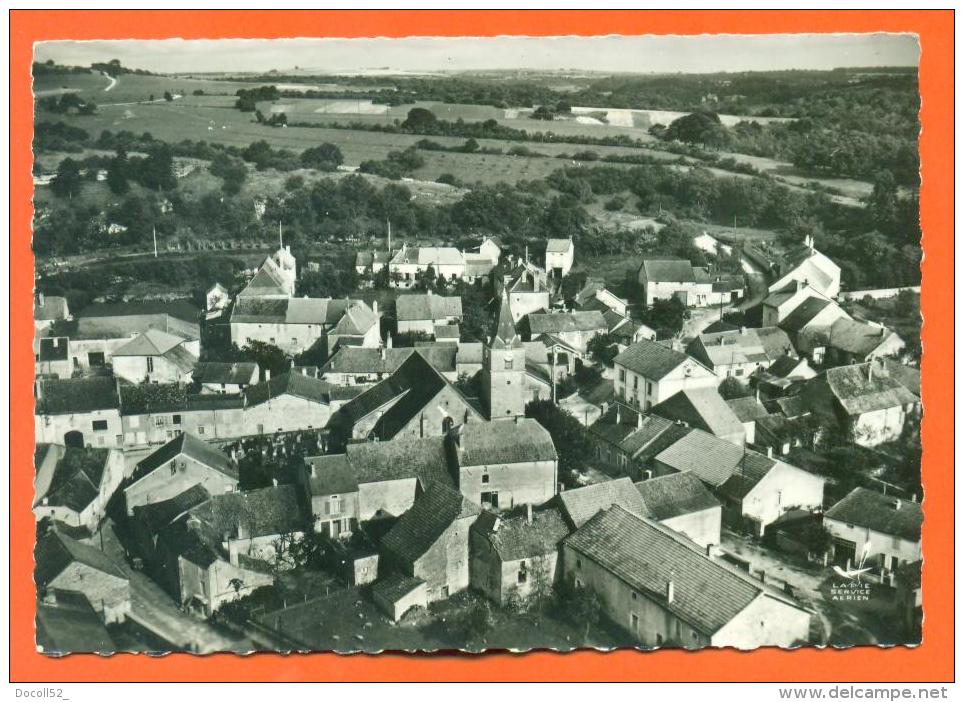 Dpt  52  En Avion Au Dessus De Poulangy  "   L'eglise  "  Cpsm GF - Autres & Non Classés