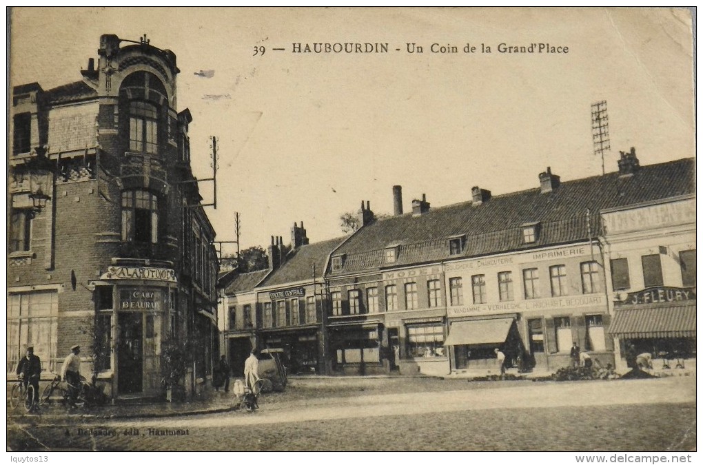 CARTE POSTALE ANCIENNE - Haubourdin - Un Coin De La Grand'Place - Bon état - Haubourdin