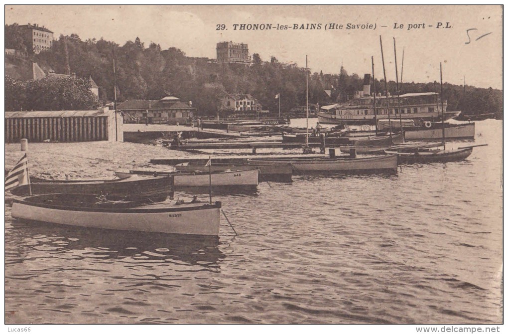 1938 THONON LES BAINS LE PORT - Thonon-les-Bains