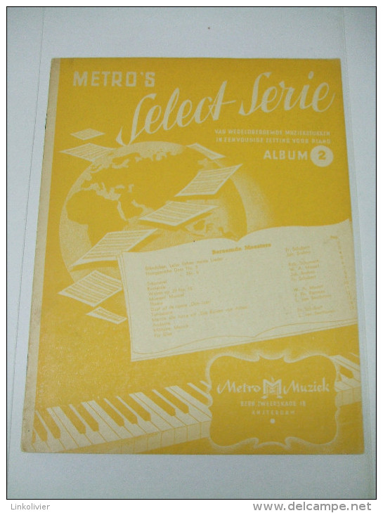 13 Partitions Metro´s Select Serie N°2 : Schubert, Brahms, Schumann, Mozart, Rameau, Beethoven - Keyboard Instruments