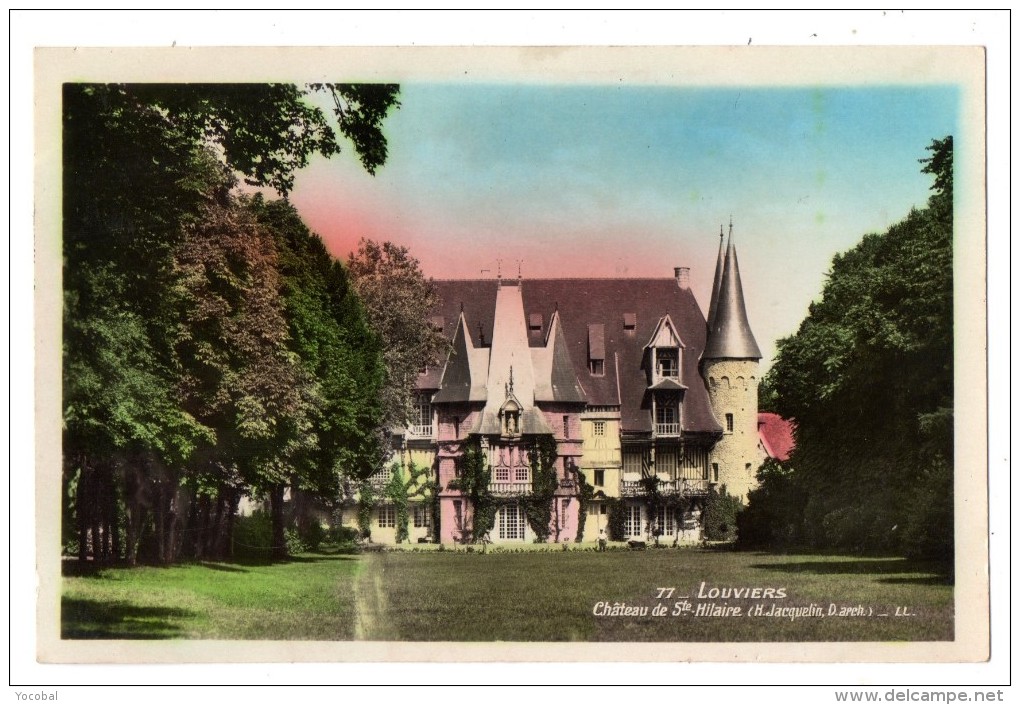 CP, 27, LOUVIERS, Château De Ste-Hilaire, Ecrite En 1940 - Louviers