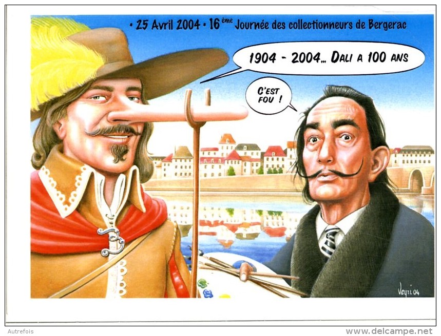 25 AVRIL 2004  -  16 EME JOURNEE DES COLLECTIONNEURS DE BERGERAC  -  VEYRI  -  TIRAGE LIMITE  -  SIGNE AU DOS - Veyri, Bernard